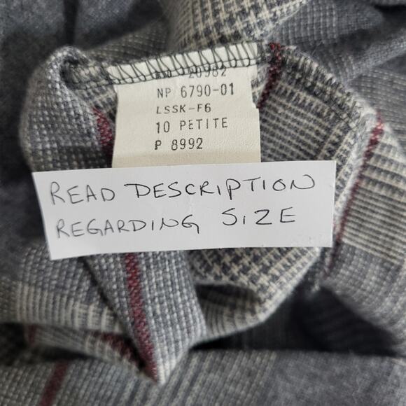 Vintage Skirt Blair Womens Small Wool Blend Vintage Plaid A Line Knee length - Picture 7 of 11